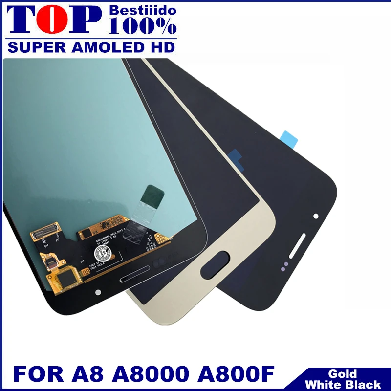 100% тестирование ЖК дисплей Замена для Samsung Galaxy A8 A800 A8000 A800F AMOLED телефон s Дисплей