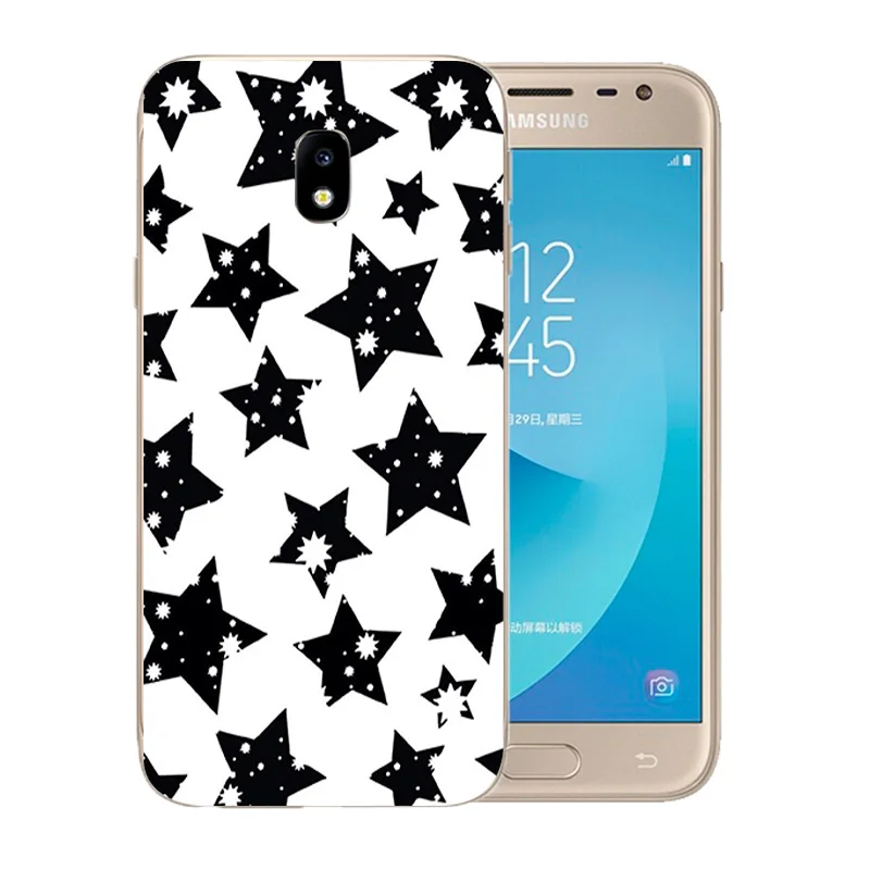 Luxury Flexible For Coque Samsung J3 2017 Phone Cases Silicone J330F Soft Printed 3D Colorful Pattern Europe Version Back Cover |
