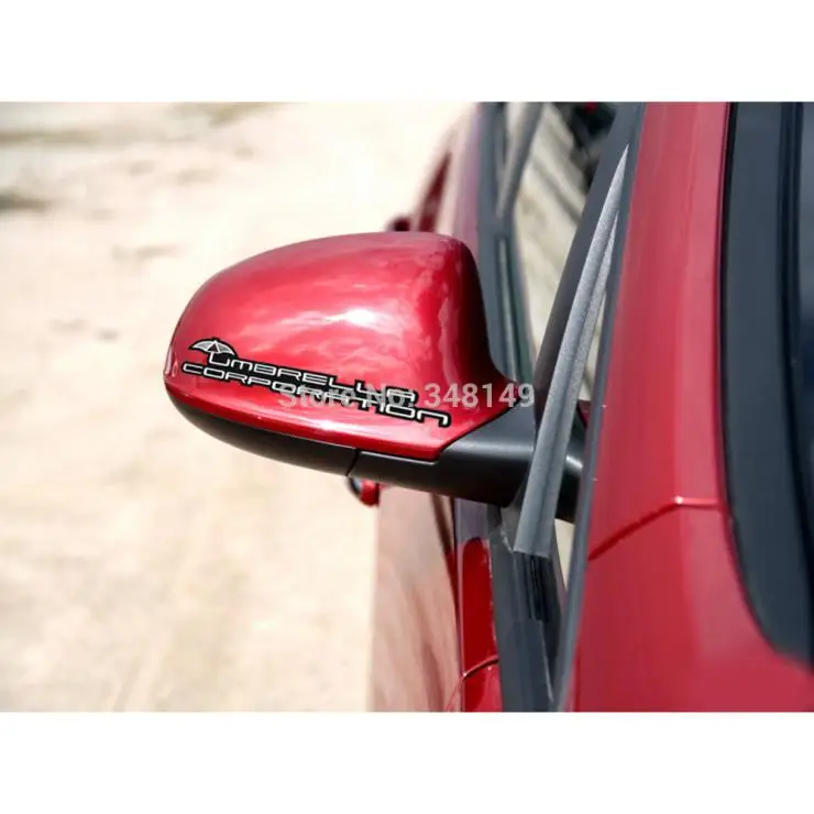 Наклейка (стикер) на зеркала заднего вида с надписью &quotUmbrella&quot для автомобилей