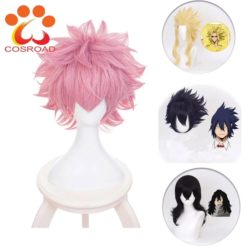 Cosroad Аниме Boku No My Hero academic косплей парик Kirishima Eijiro Kaminari Denki Ashido Mina All Might Shinso Hitoshi