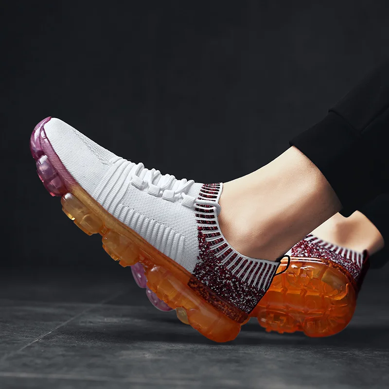 

Brand Men Casual Shoes Breathable Lace-Up Walking Shoes Autumn Lightweight Comfortable Men Air cushion Shoes Masculino Flying