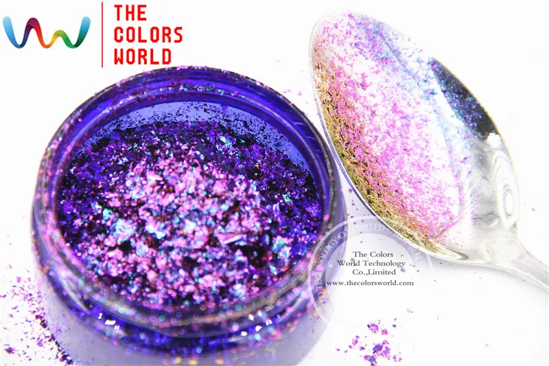 Искусственные хлопья с волшебным эффектом TCWB190 большого размера хамелеон для