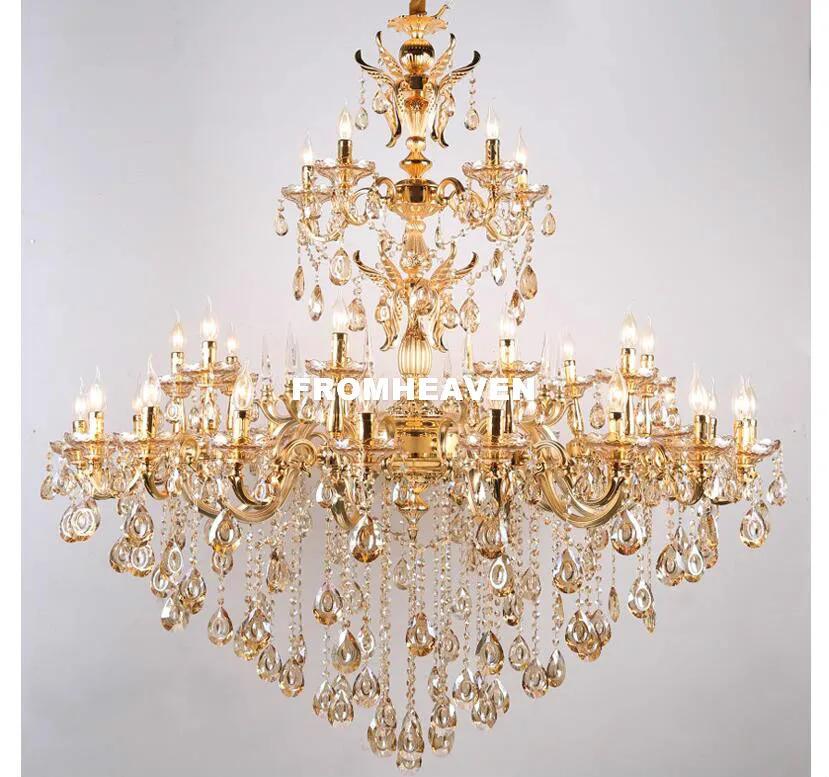 Бесплатная доставка европейская Золотая люстра популярная Подлинная винтажная