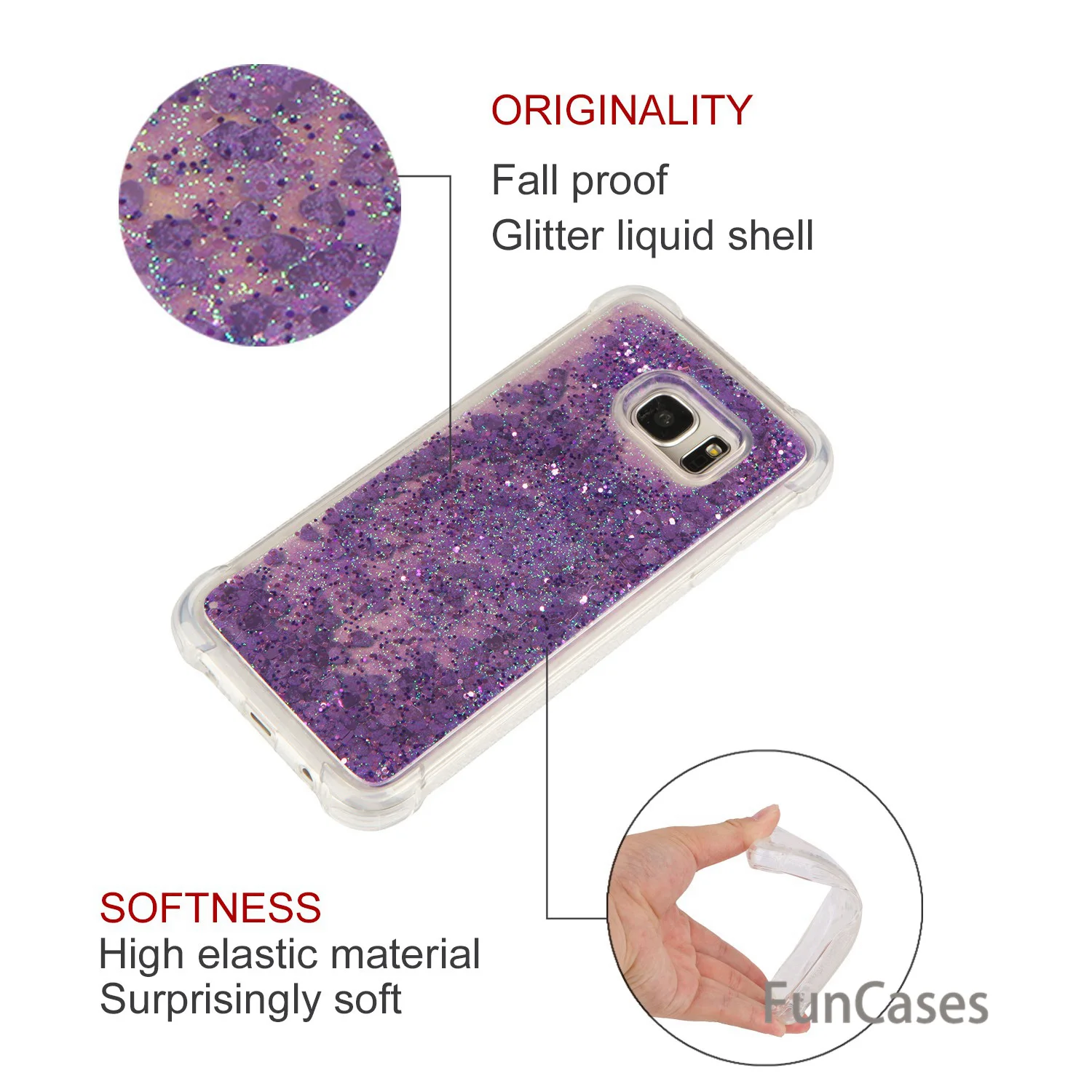 Жидкий чехол СПС Etui samsung S7 край мягкий ТПУ для телефона Casa мягкими мобильный с
