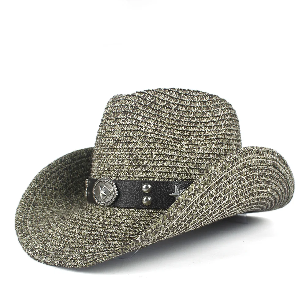 2019 женская и мужская Ковбойская шляпа в западном стиле летняя соломенная