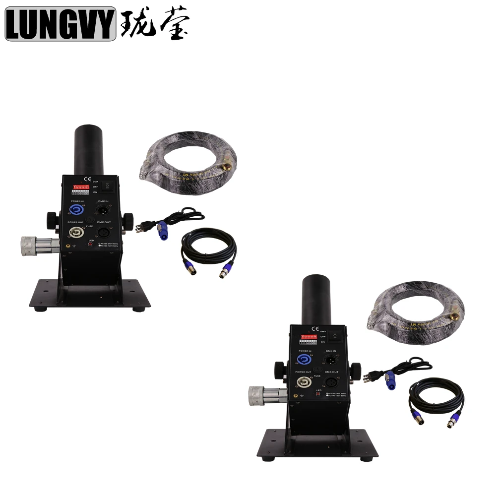 

Free Shipping 2pcs/lot Adjustable Angle Co2 Jet Machine+6 Meters Hose for CO2 Canon Jet Machine Pistola CO2