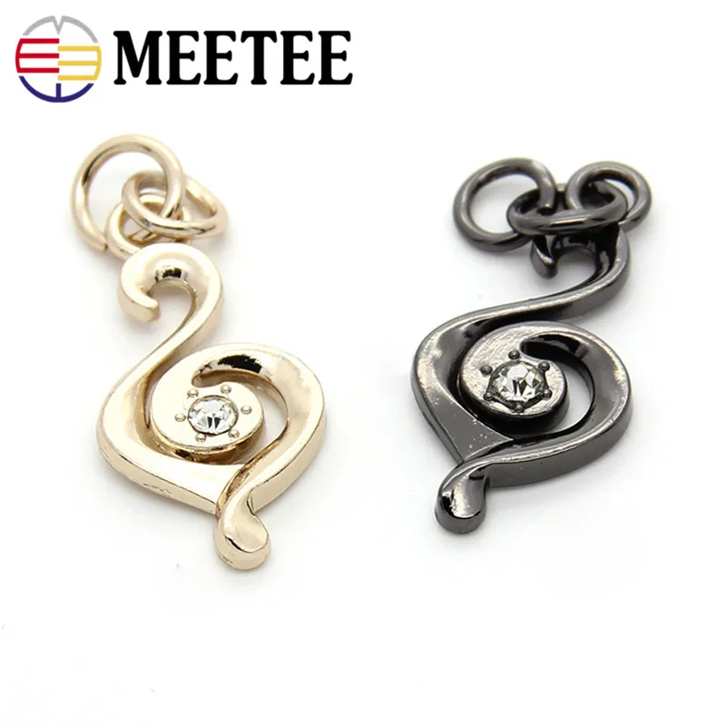 4 шт. музыкальная нота собачки для молнии ползун застежки-молнии бегунок DIY