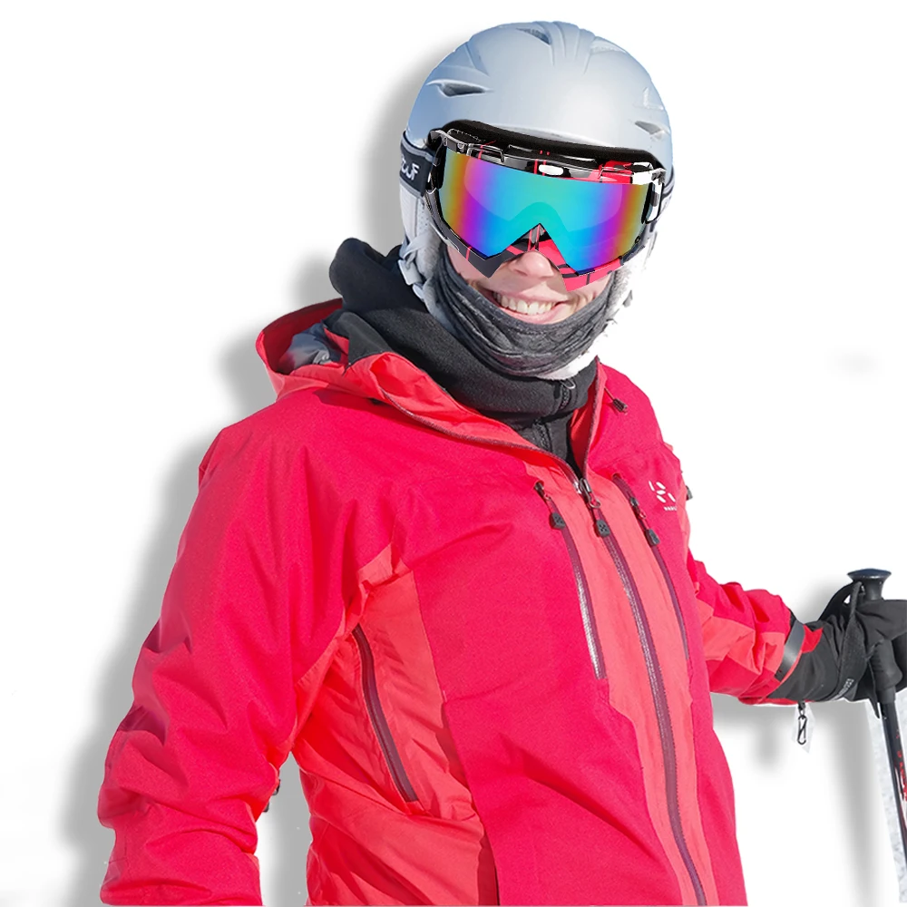 Лыжные очки WOLFBIKE Pro для спорта на открытом воздухе с цветными линзами UV400