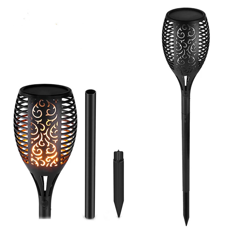 

Hot Waterproof Flame Flickering Landscape Garden Spike Lamp LED Solar Torch Light Outdoor Lawn Lamp DO2