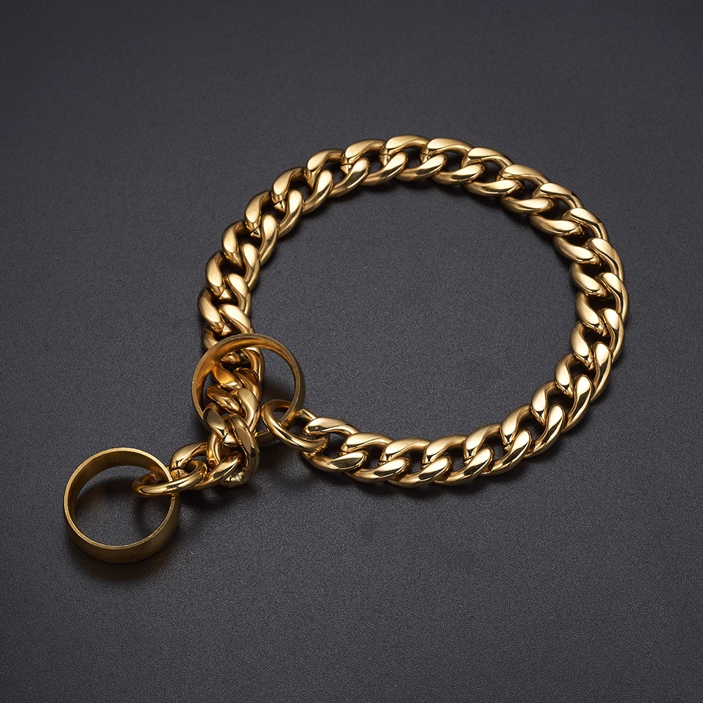 15 мм сильный ошейник из нержавеющей стали различных цветов для собак