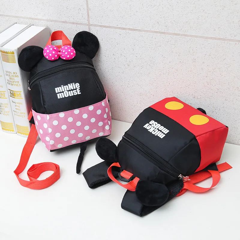 Disney children's school bag kindergarten baby mini boy cute backpack 1-3 years old child girl anti-lost cartoon mickey | Багаж и
