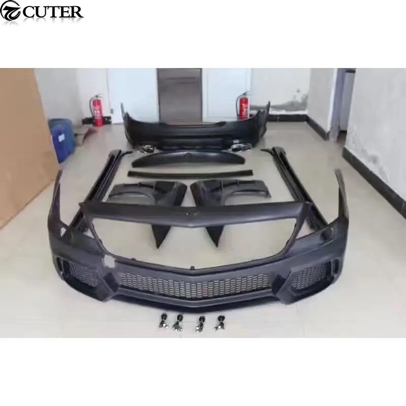 W218 CLS Class комплект кузова автомобиля PU Неокрашенный передний бампер задний для