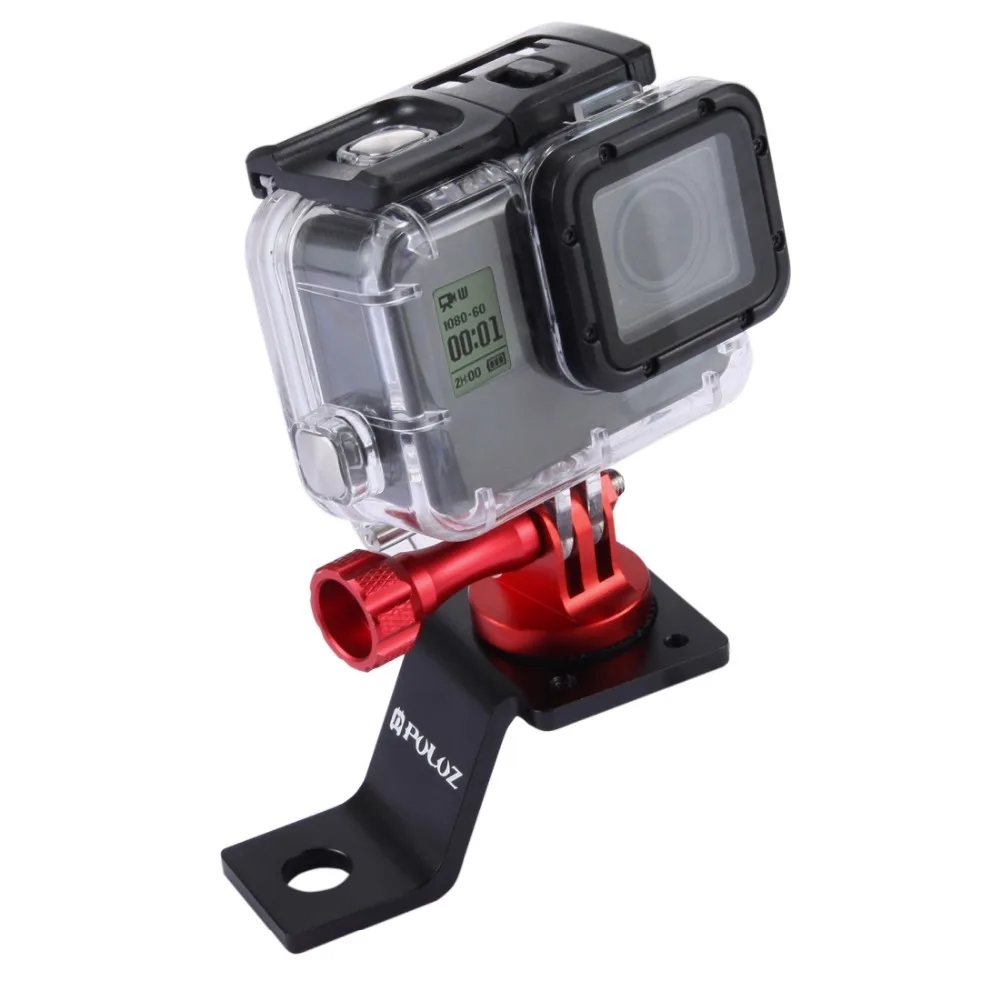 PULUZ для gopro, крепление для мотоцикла, алюминиевый сплав, фиксированный держатель для мотоцикла, Крепление для штатива, адаптер, винт для go pro 5 session sj6000