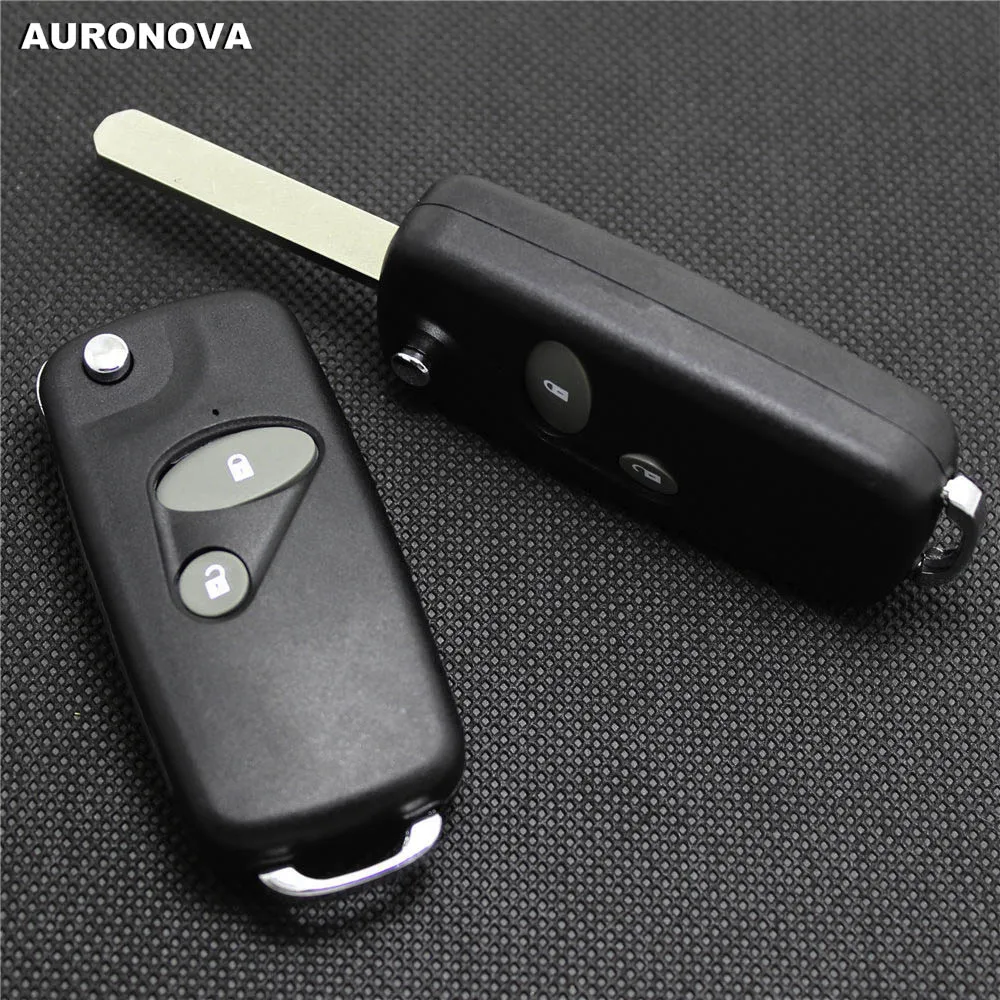 

AURONOVA New Upgrade Folding Key Shell for Honda Accord City Fit Odyssey 2 Buttons Remote Car Key Case Blade Type 2