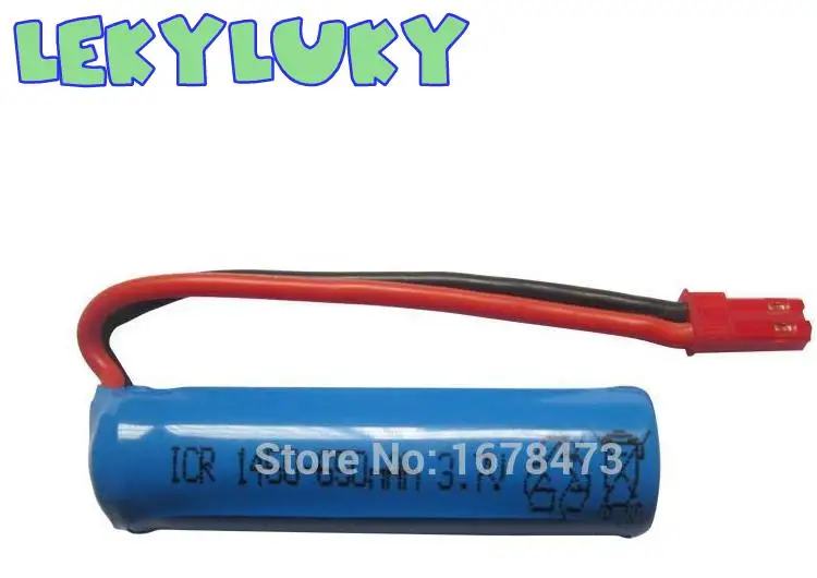 

LEKYLUKY 15c 3.7V 650Mah Li-ion rechargable battery for R/C car R/C boat R/C helicopter 5.3*1.5cm