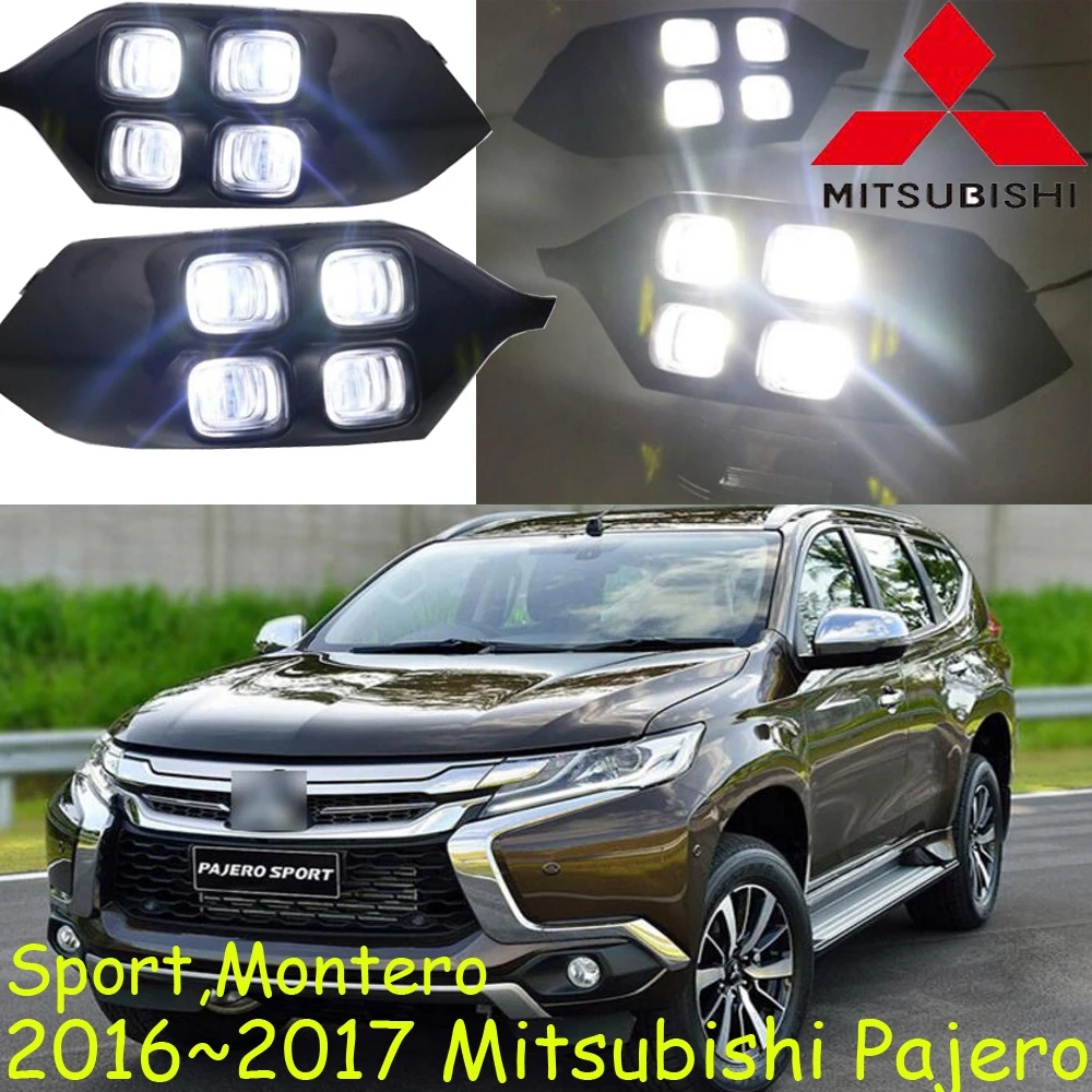 Mitsubish Pajero Дневной светильник 2016 ~ 2017 Бесплатная доставка! Светодиодный