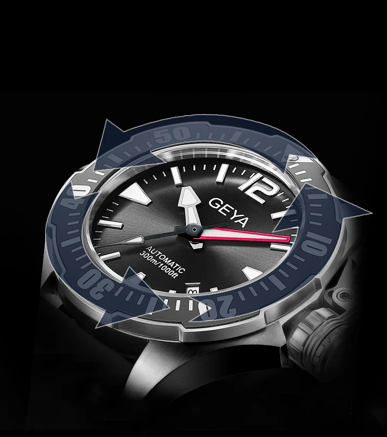 Обновленная версия Geya Miyota мужские часы Submariner Diver RLX мужские часы светящиеся сапфировые автоматические механические наручные часы