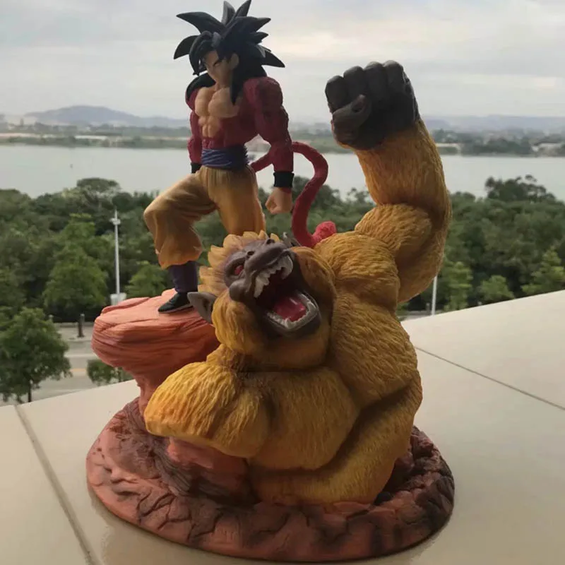 Dragon Ball Супер Saiyan 4 Сон Гоку фигурка 1/6 масштаб окрашенная фигурка Золотая большая обезьяна Гоку ПВХ Фигурки Brinquedos аниме