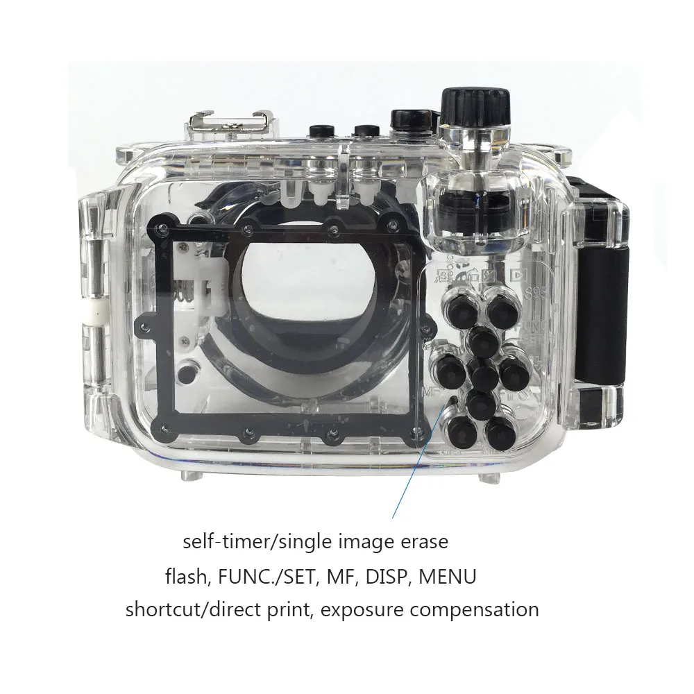 40 м подводный Камера Водонепроницаемый Корпус для Canon S95 Камера прозрачный чехол из ТПУ с аквалангом фотографии в дождливые крышка