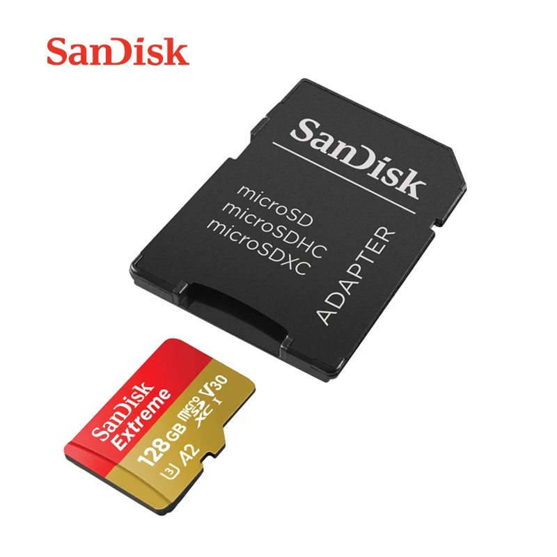 Sandisk карта памяти Micro SD класс U3 V30 A2 64 ГБ 128 256 | Компьютеры и офис