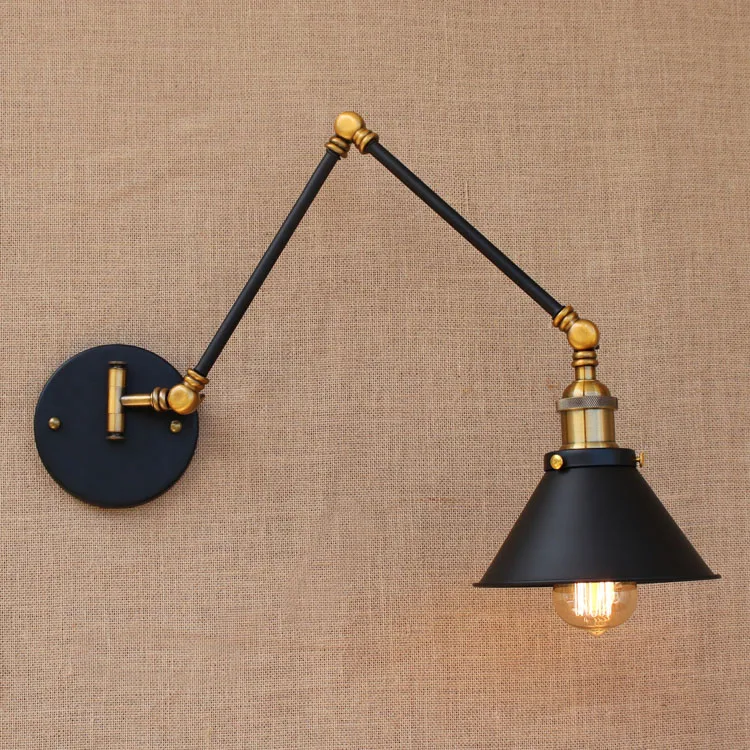 Винтажный настенный светильник в стиле ретро Лофт|applique murale luminaire|swing arm lightvintage wall