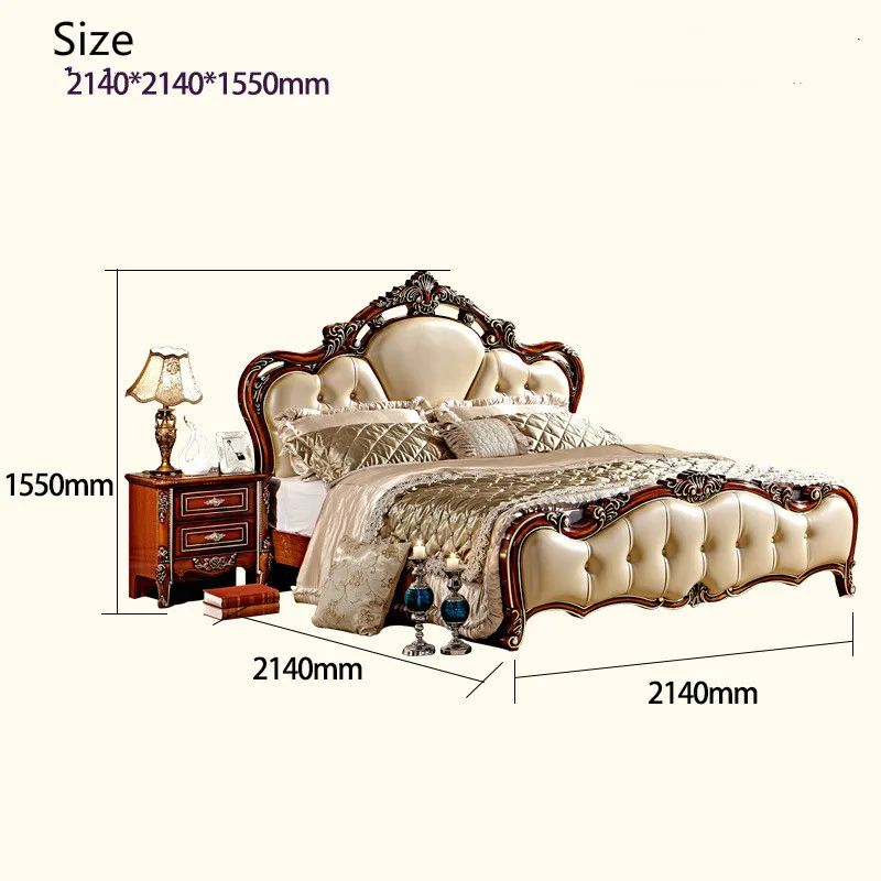Европейский стиль высокое качество 5 шт. набор для спальни с резьбой от Foshan Furniture |