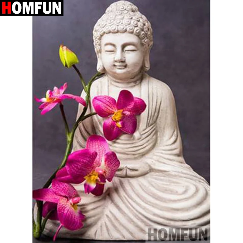HOMFUN полный квадратный/круглый дрель алмазная живопись 5D сделай сам &quotдерево