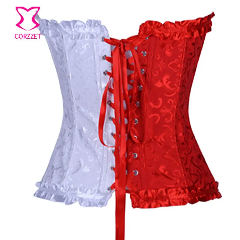 Burlesque двухцветные Эспандеры женские готические корсеты бюстье сексуальные