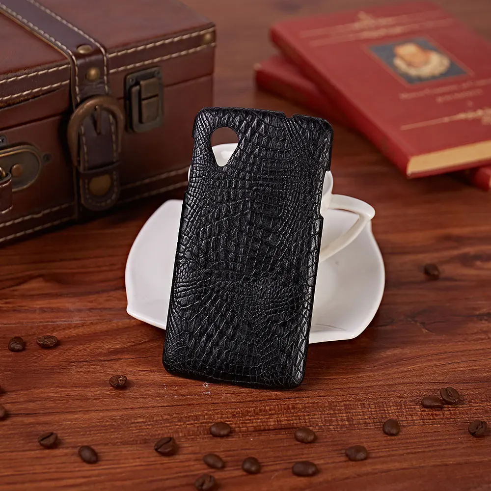 Case For LG Nexus 5 E980 D820 D821 Google Nexus5 Luxury PU leather Crocodile Skin Hard Back Cover Phone Accessories |