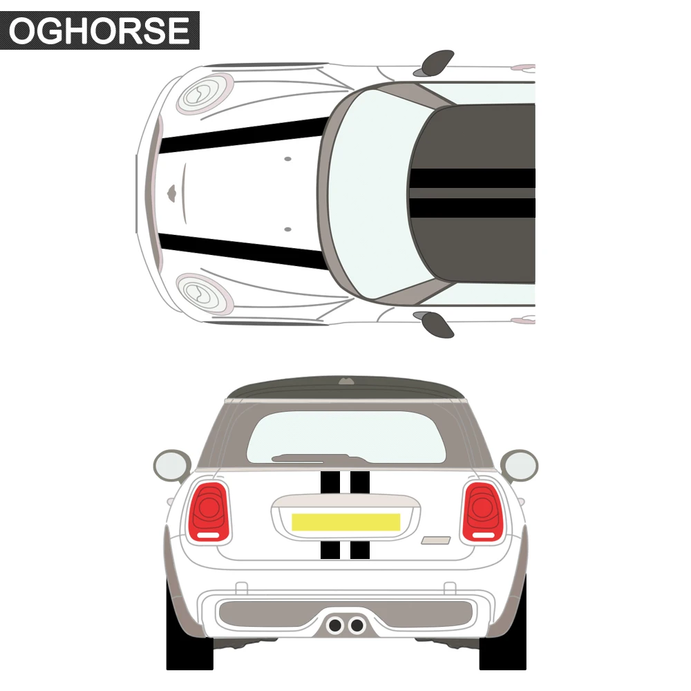 Ралли линия капот автомобиля двигателя крыша задняя наклейка для MINI Cooper S One JCW F54