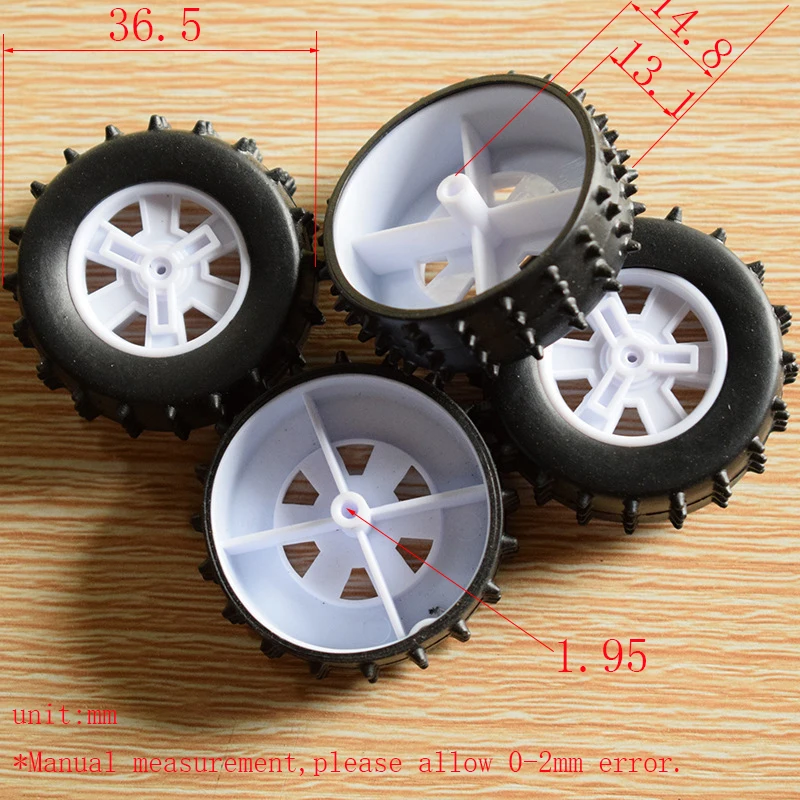 

10/100PCS 2x37mm Rubber wheel/Dump truck Wheel/yuanmbm tamiya/diy toy accessories/technology model parts rc car XJCL372AH