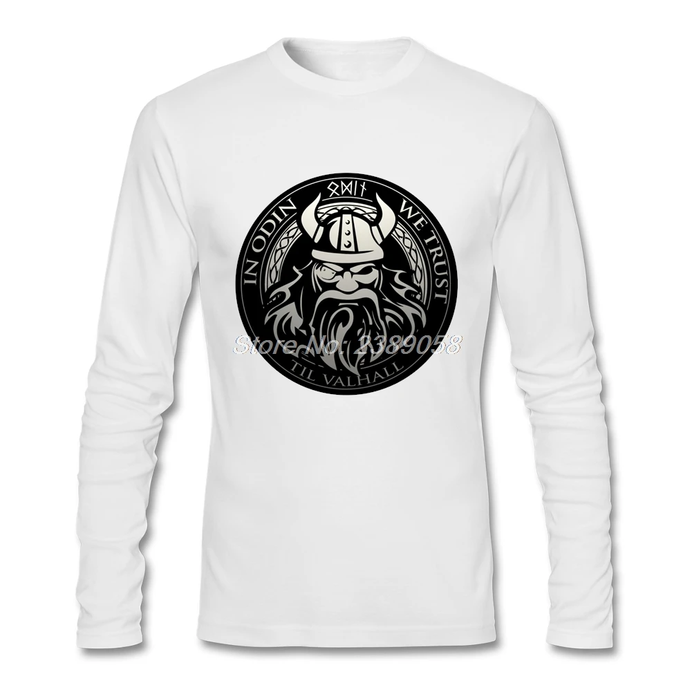 Новейшая Мужская рубашка Vikings Sons of Odin недорогая брендовая одежда Valhalla футболка с