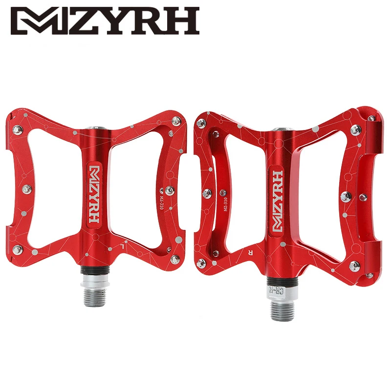 

MZYRH 310 Bike Pedals MTB Ultralight Mountain Road Pedal 3 Bearings Aluminon Alloy Bicycle Pedal Big Tread Cycling Accessories