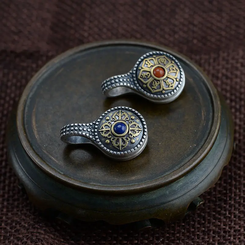 Винтажные серебряные аксессуары для рукоделия из тайского серебра 925 пробы