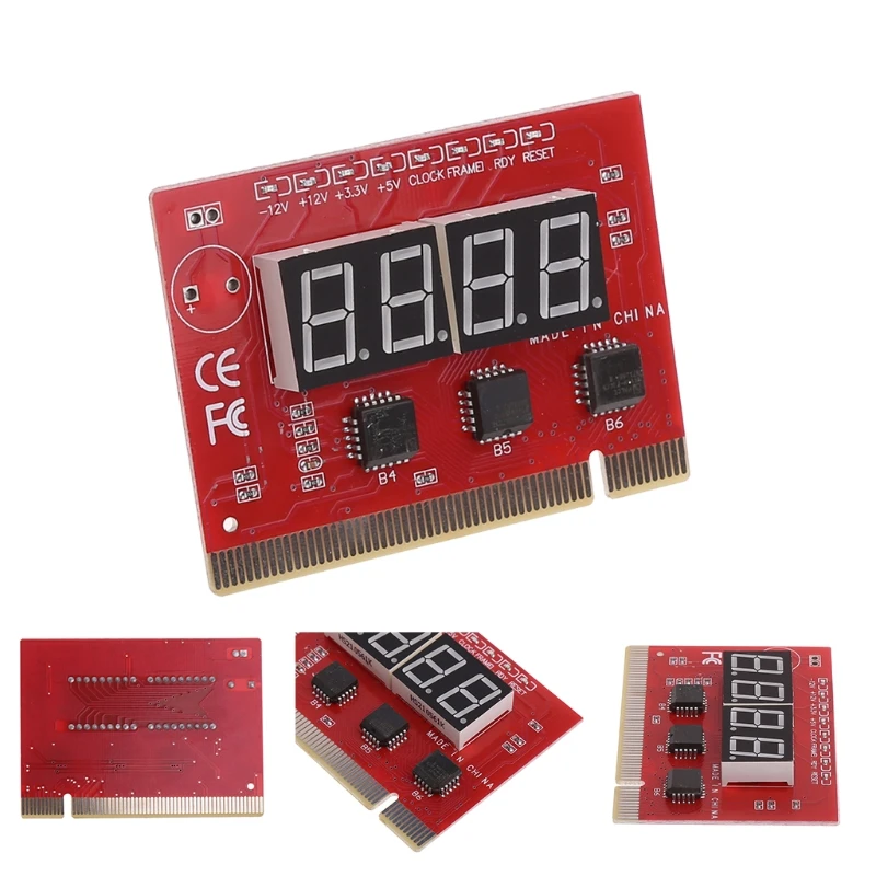 Компьютерный PCI открытка материнская плата светодиодный 4-разрядный диагностический Тесты ПК анализатор