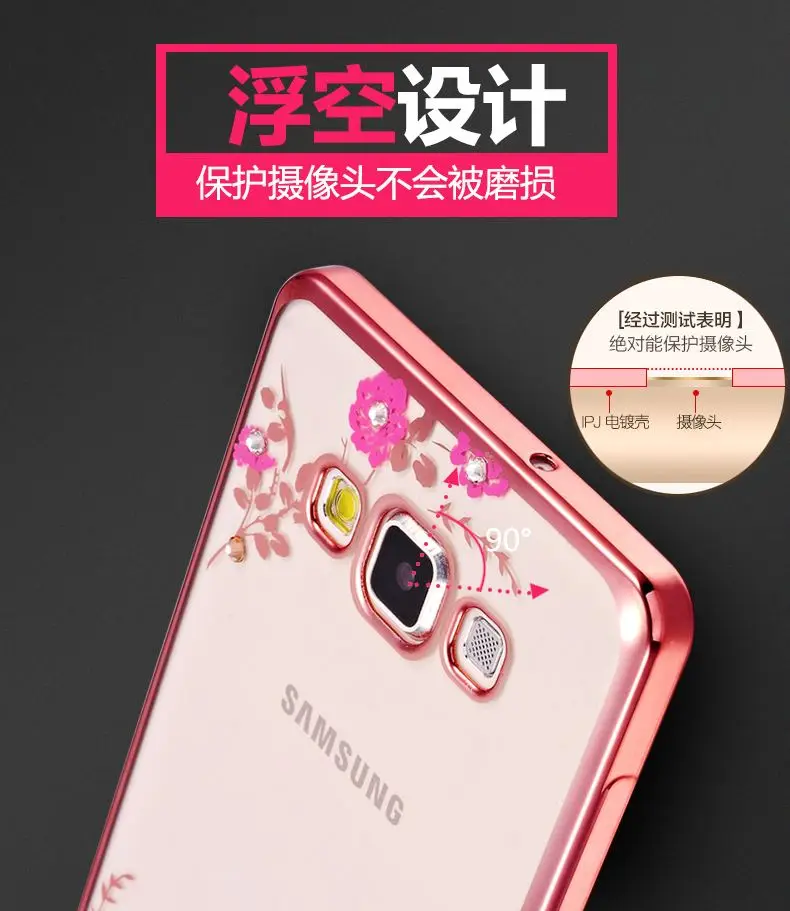 A3 горный хрусталь силиконовый чехол для samsung Galaxy 2015 A300 A300f SM-A300f 3 Роскошный блеск