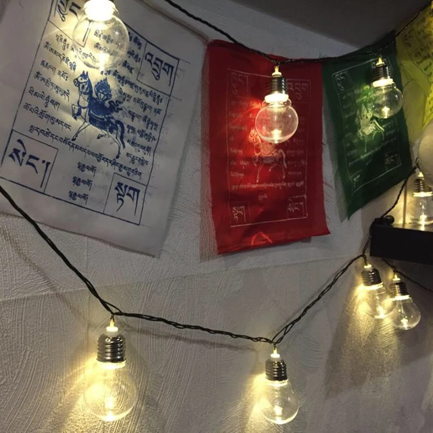 5 м 10 светодиодная гирлянда с глобусом Сказочная лампа Рождественская лампочка