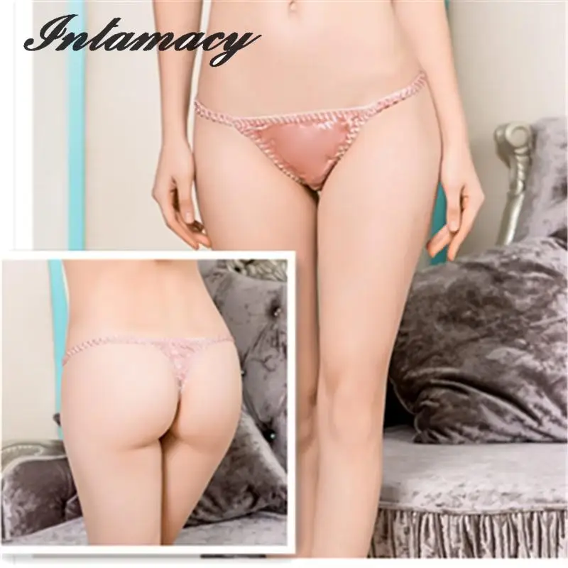 Модное сексуальное женское шелковое нижнее белье из 100% шелка женские стринги