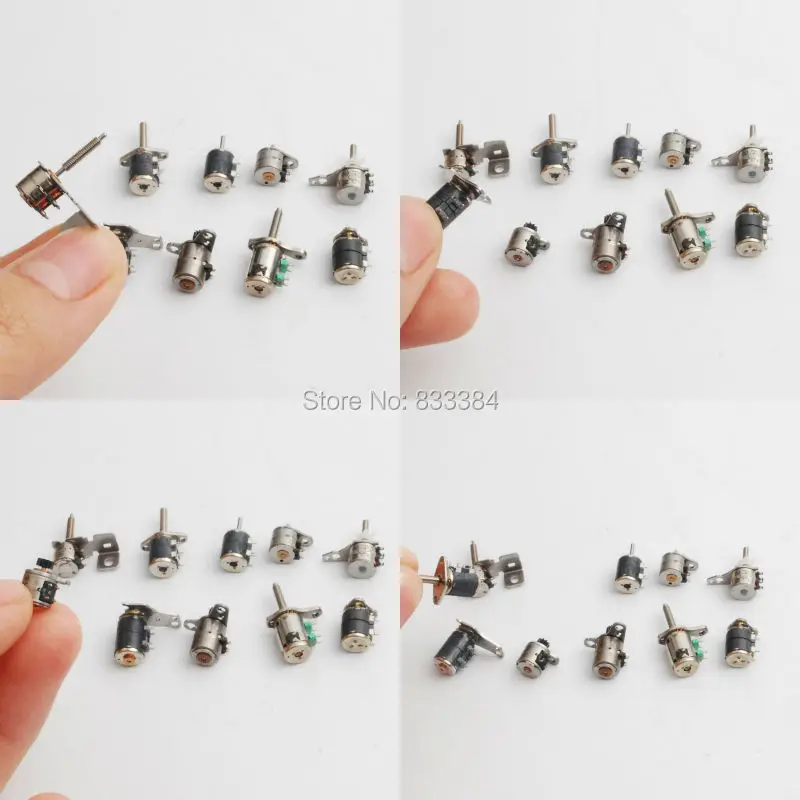 10 kinds 5pcs each 50pcs totally 4 Wire 2 Phase 3V-5V dc micro stepper motor Miniature with Plastic Tool Box | Обустройство дома