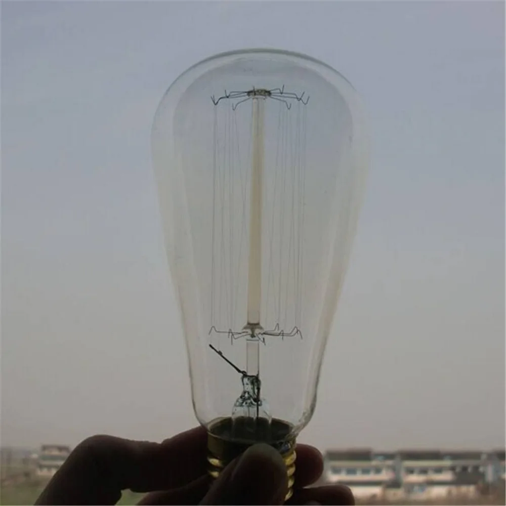 Лампа накаливания E27 ST64 25 вт лампа эдисона классическая винтажная промышленная