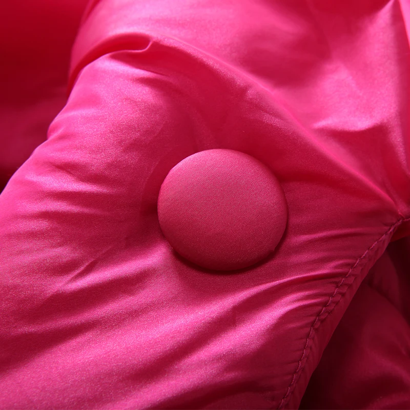 Зимнее пальто с капюшоном для девочек Новинка 2018 года Двубортная парка на молнии