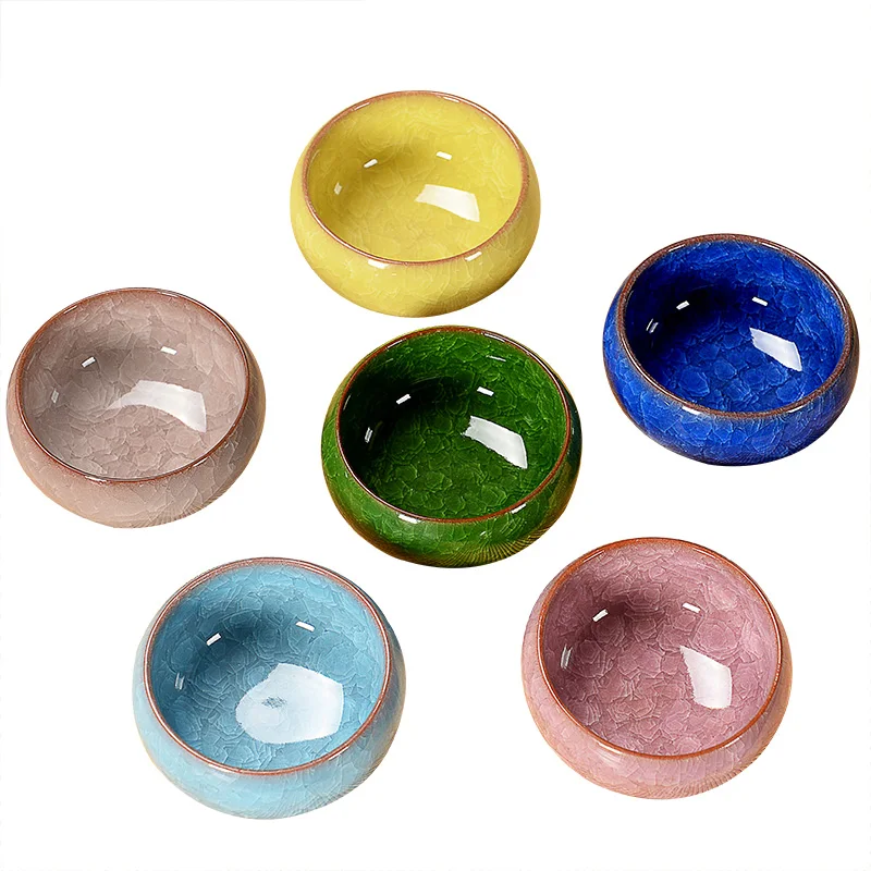 6 шт./лот 50 мл креативный ледяной трещины глазурь керамические чашки для дома кунг