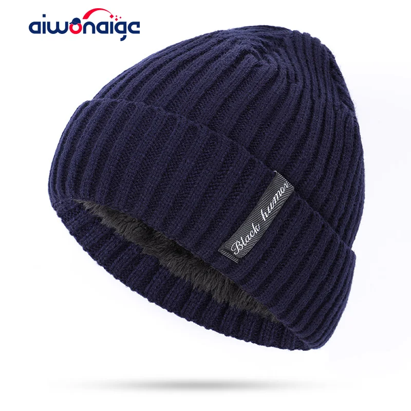 

2019 winter fashion men's plus velvet velvet hat comfortable high-end men's and women's warm padded soft hat male