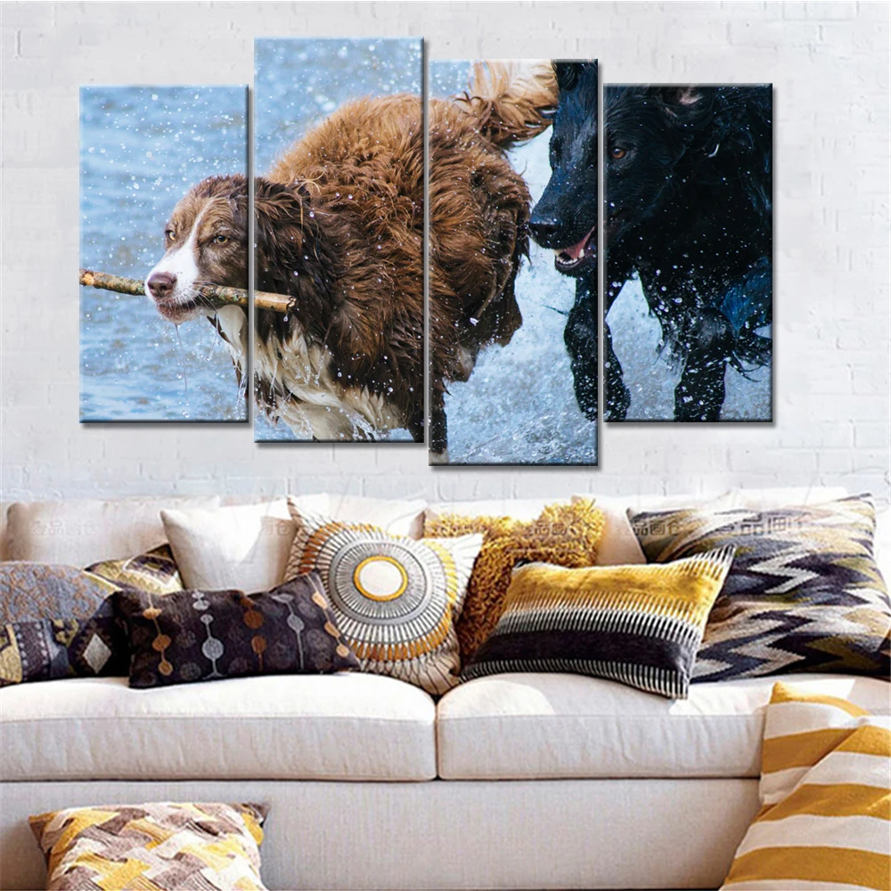 Продвижение Высокое качество 4 предмета в комплекте Wall Art верхняя одежда для