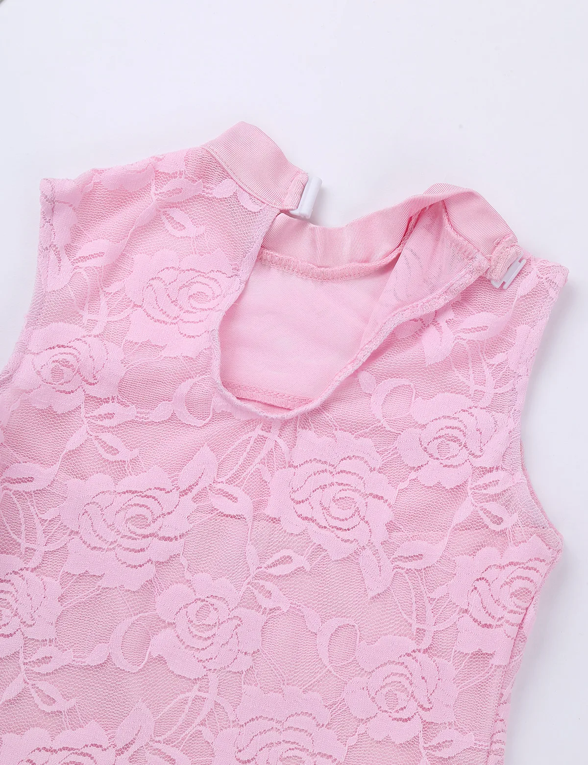 Кружевное балетное платье без рукавов с цветочным рисунком для девочек