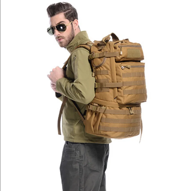 Хит, 50л, водонепроницаемый рюкзак Mochila Militar с высокой вместительностью, тактический рюкзак, военные рюкзаки, рюкзак для кемпинга, охоты