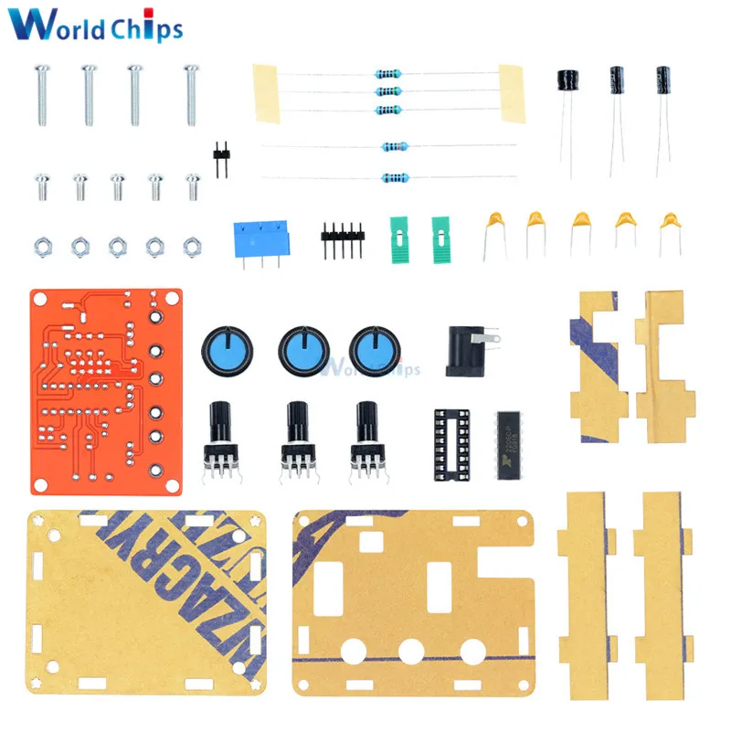 XR2206 DIY Kit синусоидальный треугольник квадратной волны выход 1 Гц-1 МГц Функция DDS генератор сигналов Регулируемая амплитуда частоты