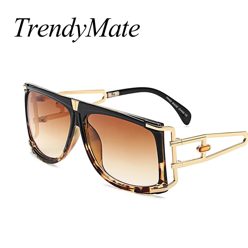 Винтажные очки оверсайз роскошные женские и мужские с прозрачными линзами из