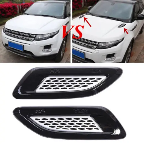

2pcs ABS Cover Hood Outlet Sticker For Land Rover Discovery Sport 2015