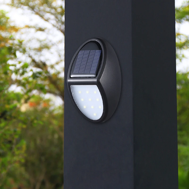 2 шт. 10 светодиодов Солнечный свет водонепроницаемый датчик света Солнечная